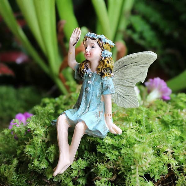 6 stk/parti Tinker Bell PVC-figurdukker Hagefeer Figurer Mini Fe-statuefigur