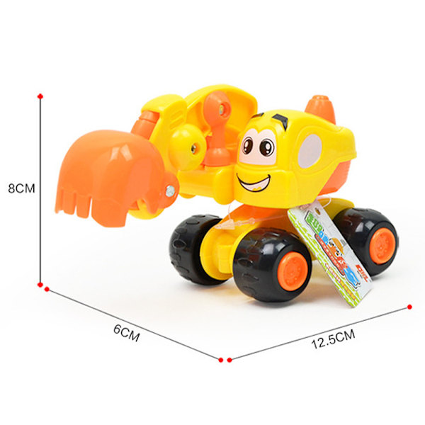 Baby Kids Cute Twist Forward Movement Clockwork Spring Engineering Car Toy Gift