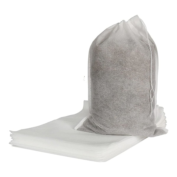 100 stk. Store Kolde Bobblefri Pose Engangs Kaffe Filterpose Fint Masket Brygning Iskaffe