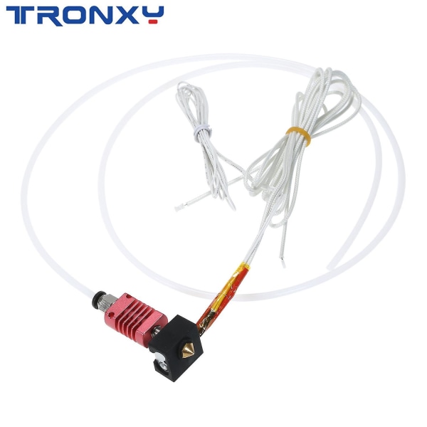 Tronxy 3D -päivitysosapaketti, koottu MK10 -ekstruuderin Hotend-sarja alumiinisella lämmityslohkolla, 0,4 mm suutin multicolor