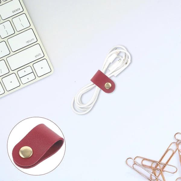 Kabelholder Kunstige Stropper til Ledningsfiksering 20 stk. Dark Red 4X2CM