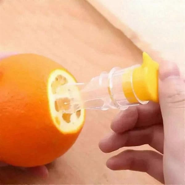2 stk. manuel citronpresser i plast til citrusfrugter