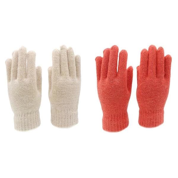 Ulliga Varma Och Trendiga Stickade Vinterhandskar För Män Stickade Handskar Fingerhandskar Deep Orange