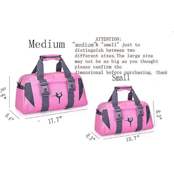 Tanssi duffel-laukku tytöille Urheilujumppulaukut Lapsille Tap Dancing Bag Jazz Ballet Hip Hop Bag(punainen)(1kpl)_y