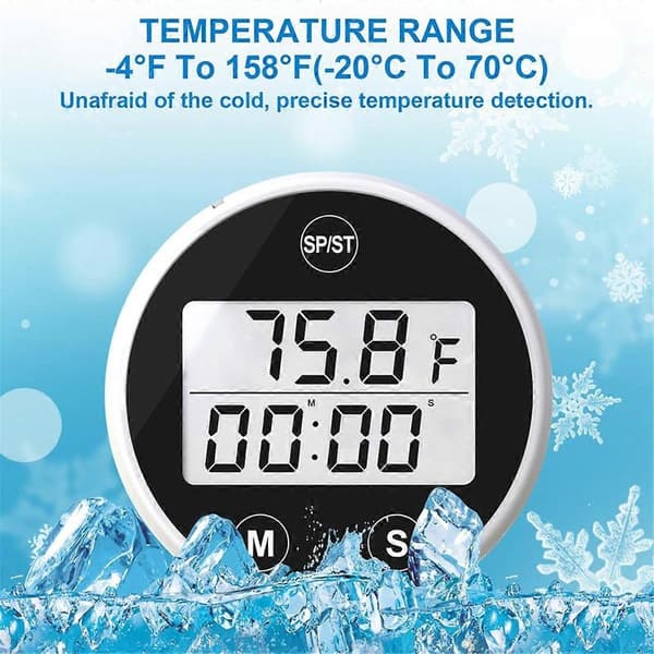 Digitalt isbadtermometer Vannbadtermometer med digitalt display Vanntett Cold Plunge Floa