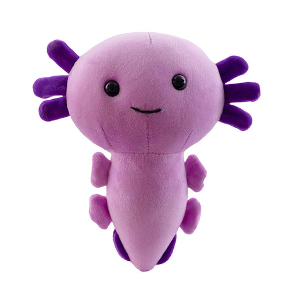 Söt tecknad salamanderdocka Axolotl plyschleksak födelsedagspresent gosedjur docka 7,8 tum