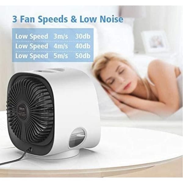 Moderne Mini Luftkøler USB AC / Ventilator Luftfugter - Grøn Grøn
