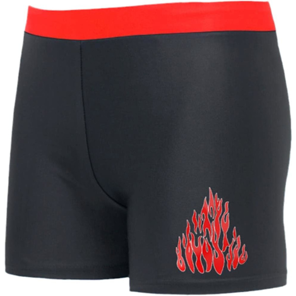 Børns svømmebukser, flade vinklede drenges mellemstore børns svømmebukser svømmebukser solbeskyttelse tøjbeskyttelse-rød,4XL（45-57kg）