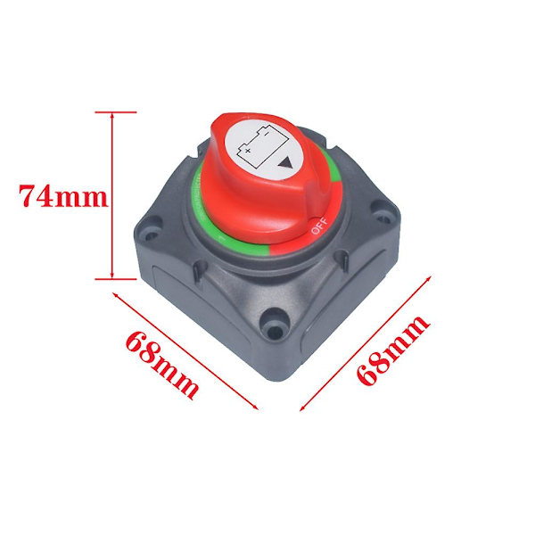 Pääakkuvirran katkaisin 3-asentoinen 12-60v 300a Valitsin Katkaisija Eristin Pääkytkin Autolle Rv Veneelle - Kytkimet ja releet