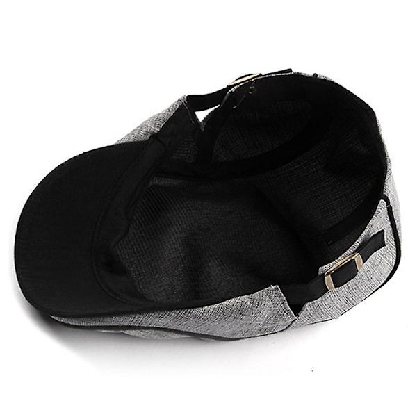 Pojkars herrars platta keps basker Cabbie hattar land Peaky Newsboy golfkörningskepsar Light Gray