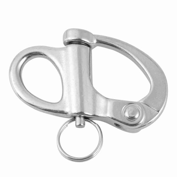 Snabbkoppling i rostfritt stål 12 x 52 mm med rund ring