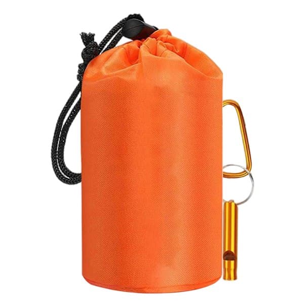 4 stk/sæt Nødsøvnpose Let Overlevelsespose 26 Micron Orange Bærbar Termisk Sovepose til Camping Vandring