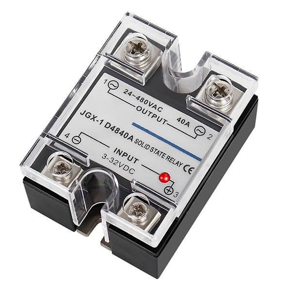 Enfas Solid State Relä Enfas SSR DC Kontroll AC Solid State Relä 25A Black