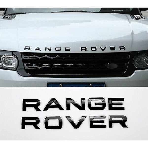 Range Rover Gloss Black Bokstaver Emblem Foran eller Bak