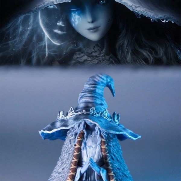 Ranni The Witch Elden ringfigur med avtagbar hatt, skrivbordsdekor, present till Elden ringspelälskare