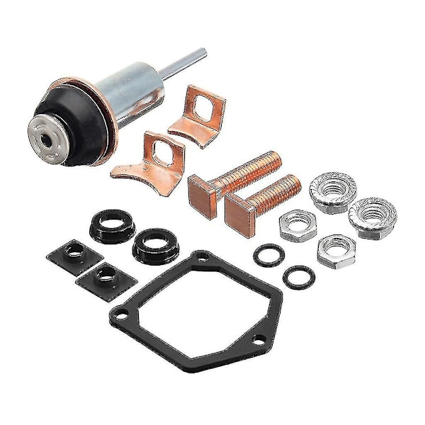 Startmotor Solenoid Reparation Ombyggnadssats Kontakt & Plunger Montering Byte