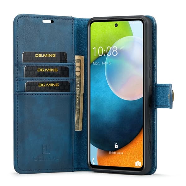 DG.MING Samsung Galaxy A53 5G 2-i-1 Magnetfodral / Skal Blå size 95
