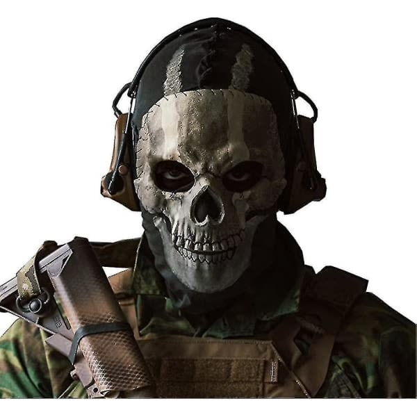 Call of Duty Ghost Skallemaske Helansikte Unisex for krigsspill