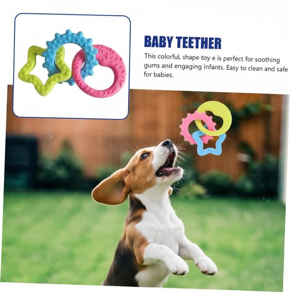 Teether Pacifier for Puppies & Small Dogs - Chew-Resistant Chew Toy Suitable for Teething, Durable Puppy Teething Aid, Interactive Dog[YJD] 1pc