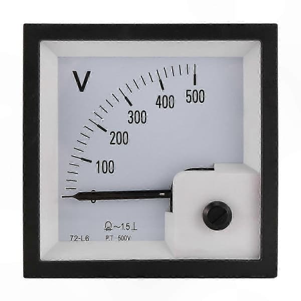Analog Voltmeter 500V Pekerstil Spenningsmåleverktøy for Elektrisk Overvåking 500V