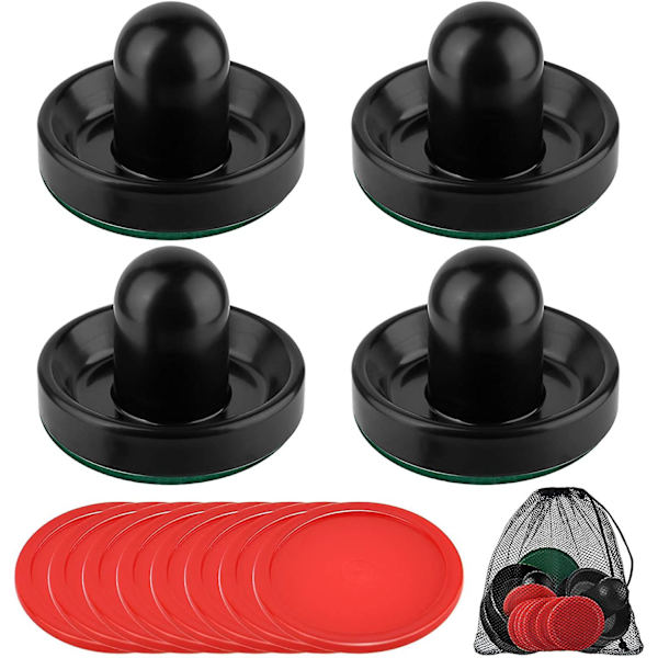Ishockey Bord Batting Booster Til Spillebord (4 Tryk Håndtag, 8 Pucks) (sort)