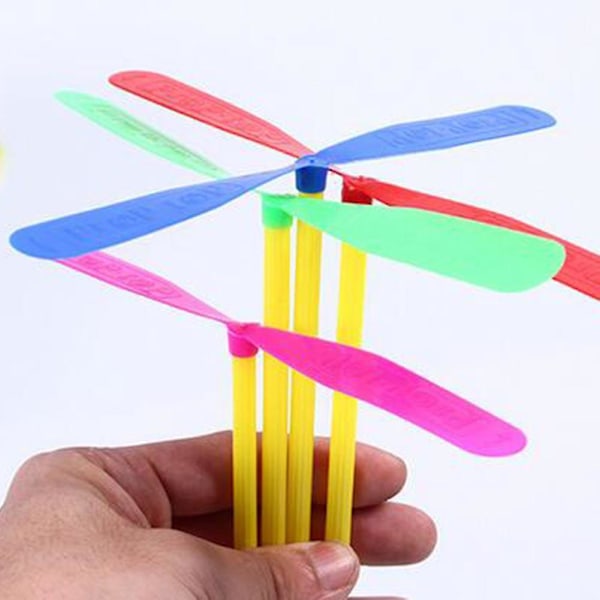 Naievear 100 st Libellformade Hand Push Flygande Propeller Utomhus Sportspel Barnleksak