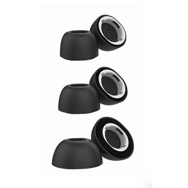 3 par størrelse L silikone ørepropper til Samsung Galaxy Buds3 Pro Bluetooth-hovedtelefoner, erstatningspropper [DB] Sort Black SIZE S