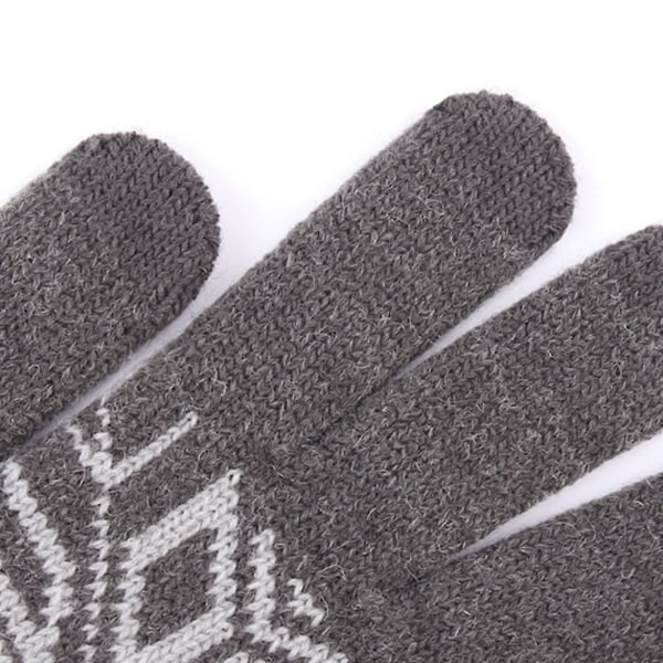 Lämpimät käsineet Printed käsineet Full Finger Gloves Kosketusnäyttö Käsineet Talvitarvikkeet