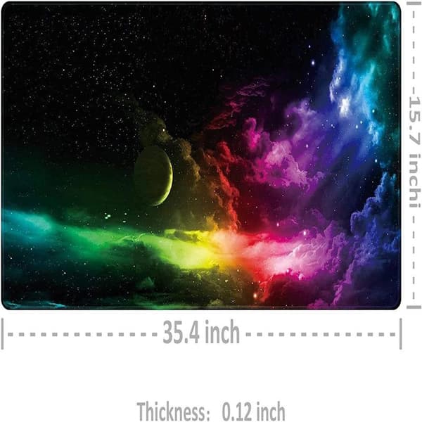 Gaming musematte, XXL Stor musematte 900x400mm, Datatastatur - Perfekt