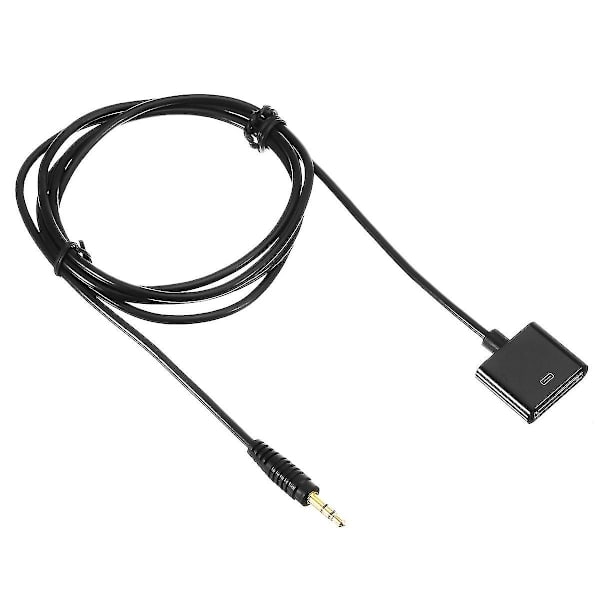 Aux 3,5 mm han til 30-pin hun musikkabelledning til iPod til iPhone Dock Adapter Cable