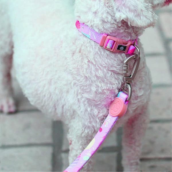 Väst Bröstrem Explosionssäker Justerbar Polyester Promenadhund Säkerhetskoppel För Valp Rose Red M