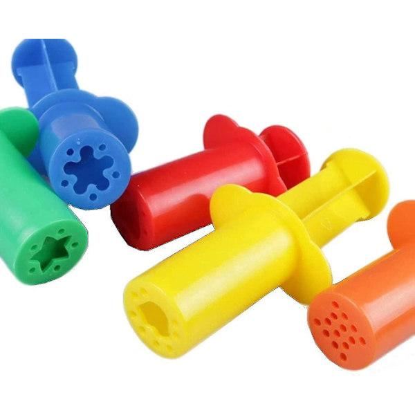 5 stk. dejværktøjssæt indeholder ikke lerpressersæt Play Dough modellering værktøj dej tilbehør til børn småbørn drenge piger (tilfældig farve)