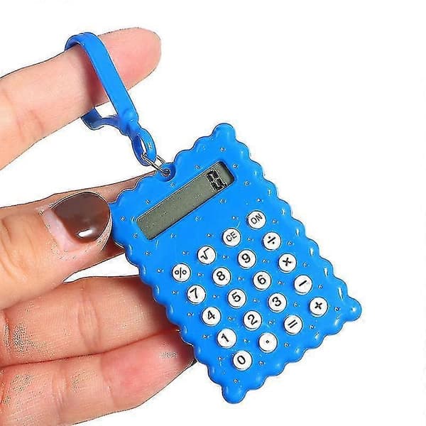 Minikalkulator Lomme Student Kontor Mini Elektronisk Kjeks Kalkulator