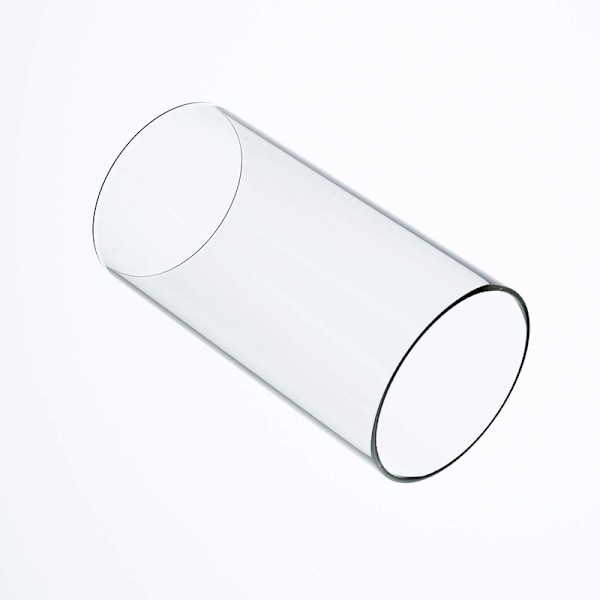 Stor Glaslykta för Orkanljus, Öppen i Båda Ändar, 15 cm Bred x 30 cm Hög Klar Clear 6'' wide x 12'' tall