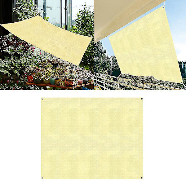 Sunshades Depot 2x1,6m 4x1,6m för solskyddstyg Mesh Net för trädgård på bakgården P