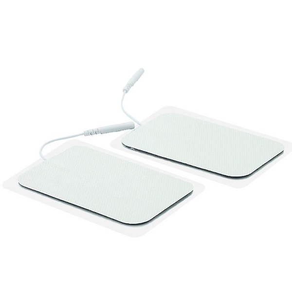 10 stk. store elektrode puder til Tens-enhed, udskiftningspuder til Tens-maskine 7cm*12cm 2.0 caliber