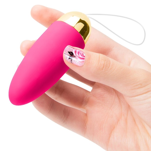 10 vibrationslägen Vattentät uppladdningsbar trådlös fjärrkontroll Vibrator för kvinnor An Hot pink