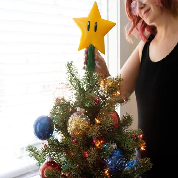 Trætop Mario Super Star Gen 2 Plug-in Lysende Juletræstop