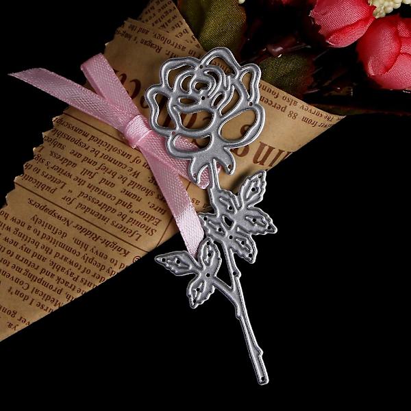 Romantiske rose skæredøre stencils DIY Scrapbog Album Kort Embossing Craft