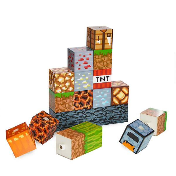 Minecraft Rakennuspalikka Yövalo Usb Diy Ompelelamppu