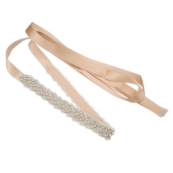 Rhinestone bröllopsbälte, bröllopsband bröllopsbälte med kristalltillbehör för bal klänningar Sash utsmyckningar 275 * 2cm