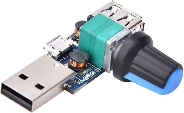 Hastighetskontroller, Materiale USB-viftekontroller Justerbar vindkraft med bredt spenningsområde for vanlige 5V USB-vifter