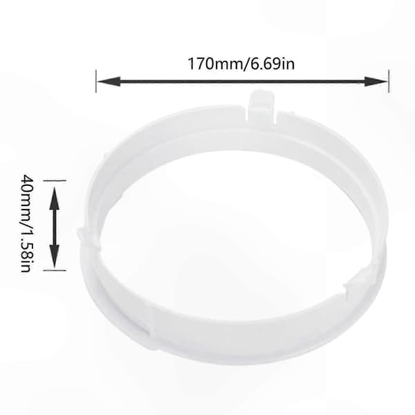 Universal adapter för luftkonditioneringsslang - rektangulär och rund för bärbara kylenheter No. 2 connector