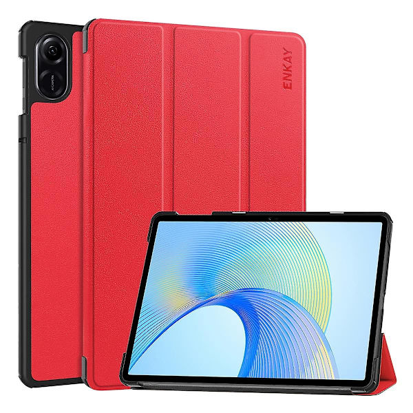 Lær Smart Tablet Etui For Honor Pad X9 Pro / X9 11.5 Red