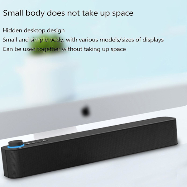 Bluetooth-kompatibel högtalare ljudfält USB-driven hemmabio 1200mah batteri