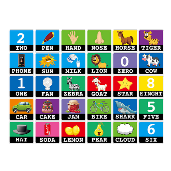 Matching Letter Number Games for Kids Upgraded 2 in 1 Words Flash Cards