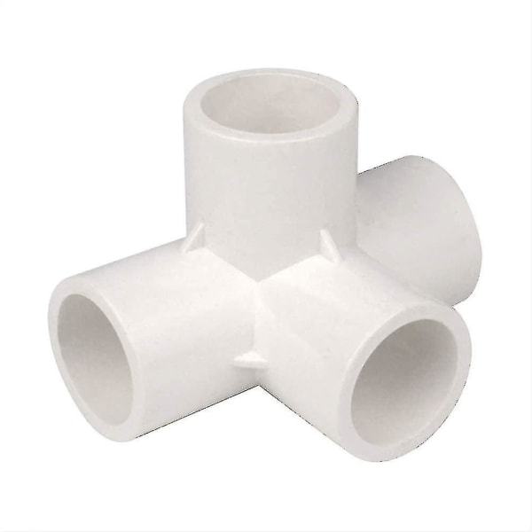 10 stk. 32mm PVC 4-vejs møbelforbindelse