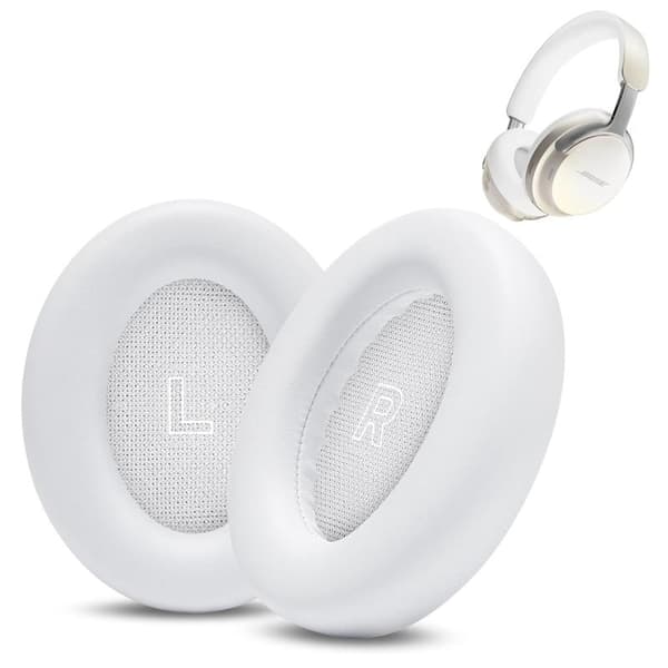 Øreputer til Bose QuietComfort Ultra 1 og 2 – Erstatningsputer Vit white