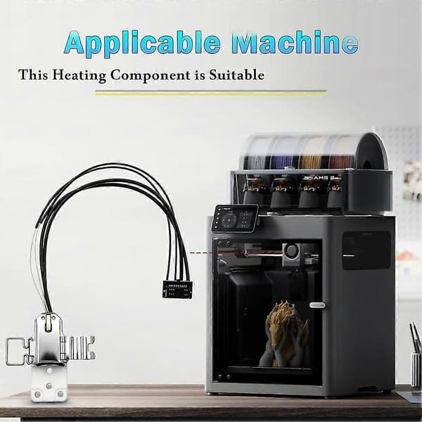 Til Bambu Lab X2D Hotend Varmeenhed, Keramisk Varmeblok 300℃ Højtemperaturresistent