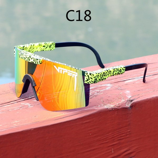 Big Frame Riding Solglasögon Färgglada Full-faced True Film Polarized Solglasögon Säkra och Cool C10